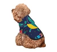 Kuilepa Dinosau Space Explorer Print Dog Hoodie Security Dog Sweater Dog Clothes Dog Hoodie Sweatshirt for Small Medium Large Dogs (Xs-XXL)
