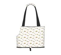 Kuilepa Dump Truck Print Dog Carrier for Small Dogs,Soft Sided Pet Carrier Bag with Pockets,Portable Medium Dog Puppy Large Cat Travel Handbag Tote