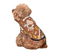 Kuilepa Floral Hippie Mushrooms Print Dog Hoodie Security Dog Sweater Dog Clothes Dog Hoodie Sweatshirt for Small Medium Large Dogs (Xs-XXL)