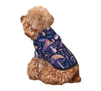 Kuilepa Floral Hippie Mushrooms Print Dog Hoodie Security Dog Sweater Dog Clothes Dog Hoodie Sweatshirt for Small Medium Large Dogs (Xs-XXL)