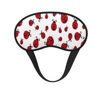 Kuilepa Fly Flying Ladybug Print Sleep Eye Mask for Men Women,Light Blocking Night Blindfold,Soft Eye Shade Cover for Travel