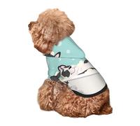 Kuilepa French Bulldog Taking A Bath Print Dog Hoodie Security Dog Sweater Dog Clothes Dog Hoodie Sweatshirt for Small Medium Large Dogs (Xs-XXL)
