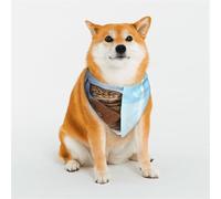 Kuilepa Funny Cat Taking A Bath Print Dog Bandana Birthday Gift Washable Bandana Scarf for Small to Large Dog Puppy Cat-Small