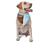 Kuilepa Funny Cat Taking A Bath Print Dog Bandana Birthday Gift Washable Christmas Bandana Scarf for Small to Large Dog Puppy Cat