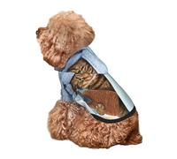 Kuilepa Funny Cat Taking A Bath Print Dog Hoodie Security Dog Sweater Dog Clothes Dog Hoodie Sweatshirt for Small Medium Large Dogs (Xs-XXL)