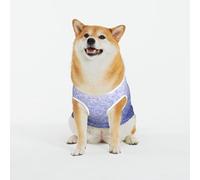 Kuilepa Glittering Blue Purple Print Dog Sweater Pullover Cold Weather Vest for Dogs Dog Sweatshirt Dog Jacket for Indoor and Outdoor Use