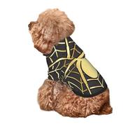 Kuilepa Gold Spider On The Web Print Dog Hoodie Security Dog Sweater Dog Clothes Dog Hoodie Sweatshirt for Small Medium Large Dogs (Xs-XXL)