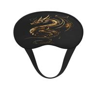 Kuilepa Golden Dragon Tattoo Art Print Sleep Eye Mask for Men Women,Light Blocking Night Blindfold,Soft Eye Shade Cover for Travel