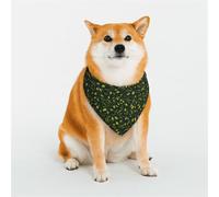 Kuilepa Green Branch Olive Print Dog Bandana Birthday Gift Washable Bandana Scarf for Small to Large Dog Puppy Cat-Small