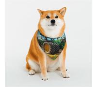 Kuilepa Green Tractor Field Print Dog Bandana Birthday Gift Washable Bandana Scarf for Small to Large Dog Puppy Cat-Small