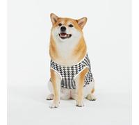 Kuilepa Houndstooth Black and White Print Dog Sweater Pullover Cold Weather Vest for Dogs Dog Sweatshirt Dog Jacket for Indoor and Outdoor Use