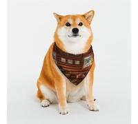 Kuilepa Log Cabin Inside Print Dog Bandana Birthday Gift Washable Bandana Scarf for Small to Large Dog Puppy Cat-Medium