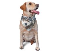 Kuilepa Majestic Snowy Wolf Print Dog Bandana Birthday Gift Washable Christmas Bandana Scarf for Small to Large Dog Puppy Cat