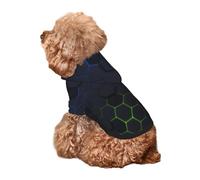 Kuilepa Modern Hexagonal Neon Grid Print Dog Hoodie Security Dog Sweater Dog Clothes Dog Hoodie Sweatshirt for Small Medium Large Dogs (Xs-XXL)