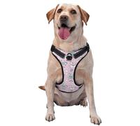 Kuilepa No Pull Dog Harness Adjustable Reflective Oxford Easy Control Medium Large Dog Harness,Large,Llama Unicorn and Rainbow