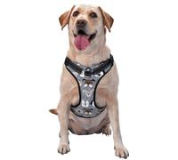 Kuilepa No Pull Dog Harness Adjustable Reflective Oxford Easy Control Medium Large Dog Harness,Small,Cute Dog Faces