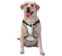 Kuilepa No Pull Dog Harness Adjustable Reflective Oxford Easy Control Medium Large Dog Harness,Small,Cowboys Riding A Horse Near A Tree