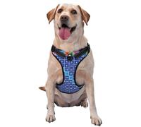 Kuilepa No Pull Dog Harness Adjustable Reflective Oxford Easy Control Medium Large Dog Harness,X-Large,Multiplication Table