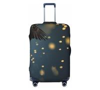 Kuilepa North American Bald Eagle Print Luggage Covers For Suitcase,Elastic Washable & Stretchable Suitcase Covers For Luggage, Anti-Scratch - Fits 18-32 Inch Luggage-No Luggage Included, Black, XL