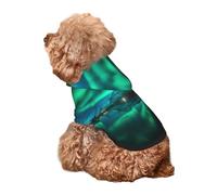 Kuilepa Northern Lights Print Dog Hoodie Security Dog Sweater Dog Clothes Dog Hoodie Sweatshirt for Small Medium Large Dogs (Xs-XXL)
