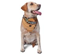 Kuilepa Ocean Scene with Noah's Ark Print Dog Bandana Birthday Gift Washable Christmas Bandana Scarf for Small to Large Dog Puppy Cat