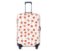 Kuilepa Pastry Print Luggage Covers For Suitcase,Elastic Washable & Stretchable Suitcase Covers For Luggage, Anti-Scratch - Fits 18-32 Inch Luggage-No Luggage Included, Black, S