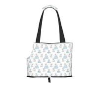 Kuilepa Playful Polar Bear Pals Print Dog Carrier for Small Dogs,Soft Sided Pet Carrier Bag with Pockets,Portable Medium Dog Puppy Large Cat Travel Handbag Tote for Hiking Traveling Outdoor