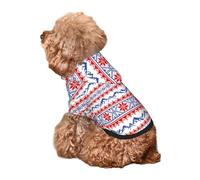 Kuilepa Red Blue Snow Mountain Print Dog Hoodie Security Dog Sweater Dog Clothes Dog Hoodie Sweatshirt for Small Medium Large Dogs (Xs-XXL)