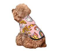 Kuilepa Retro 70s Hippie Print Dog Hoodie Security Dog Sweater Dog Clothes Dog Hoodie Sweatshirt for Small Medium Large Dogs (Xs-XXL)