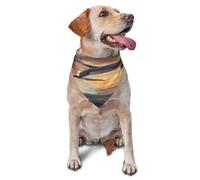 Kuilepa Sailing Dancing Dolphin Print Dog Bandana Birthday Gift Washable Christmas Bandana Scarf for Small to Large Dog Puppy Cat