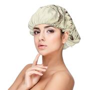 Kuilepa Silk Bonnet Satin Bonnet For Sleeping Women And Men,Double Layer Hair Bonnet For Curly Braids Hair(Wild West Desert With Cowboys)
