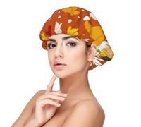 Kuilepa Silk Bonnet Satin Bonnet For Sleeping Women And Men,Double Layer Hair Bonnet For Curly Braids Hair(Happy Thanksgiving Three Gnomes)