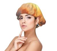 Kuilepa Silk Bonnet Satin Bonnet For Sleeping Women And Men,Double Layer Hair Bonnet For Curly Braids Hair(Sunset Dancing Dolphin)