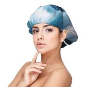 Kuilepa Silk Bonnet Satin Bonnet For Sleeping Women And Men,Double Layer Hair Bonnet For Curly Braids Hair(Blue Thunder Storm Dragon)