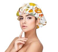 Kuilepa Silk Bonnet Satin Bonnet For Sleeping Women And Men,Double Layer Hair Bonnet For Curly Braids Hair(Autumn Forest Animals)