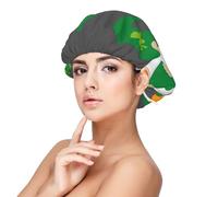 Kuilepa Silk Bonnet Satin Bonnet For Sleeping Women And Men,Double Layer Hair Bonnet For Curly Braids Hair(Spring St Patrick’s Day Irish Gnomes)