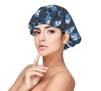 Kuilepa Silk Bonnet Satin Bonnet For Sleeping Women And Men,Double Layer Hair Bonnet For Curly Braids Hair(Funny Sharks)
