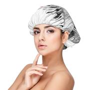 Kuilepa Silk Bonnet Satin Bonnet For Sleeping Women And Men,Double Layer Hair Bonnet For Curly Braids Hair(Moose Kissing Under Mistletoe)