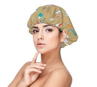 Kuilepa Silk Bonnet Satin Bonnet For Sleeping Women And Men,Double Layer Hair Bonnet For Curly Braids Hair(Chemistry Class)