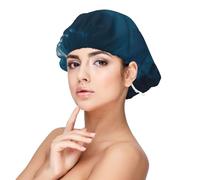 Kuilepa Silk Bonnet Satin Bonnet For Sleeping Women And Men,Double Layer Hair Bonnet For Curly Braids Hair(Lonely Night Wolf)