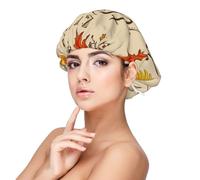 Kuilepa Silk Bonnet Satin Bonnet For Sleeping Women And Men,Double Layer Hair Bonnet For Curly Braids Hair(Thanksgiving With A Grateful Heart)