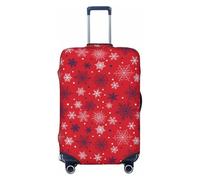 Kuilepa Snowflake Symphony Print Luggage Covers For Suitcase,Elastic Washable & Stretchable Suitcase Covers For Luggage, Anti-Scratch - Fits 18-32 Inch Luggage-No Luggage Included, Black, S