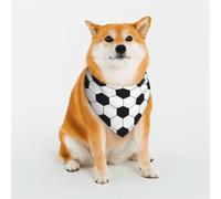 Kuilepa Soccer Ball Print Dog Bandana Birthday Gift Washable Bandana Scarf for Small to Large Dog Puppy Cat-Medium