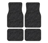 Kuilepa Spider Web Black Print Universal Fit Carpet Floor Mats for SUV,Vans,Sedans,Trucks,Set of 4pcs
