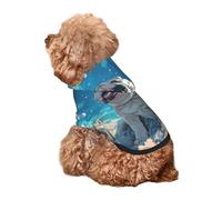 Kuilepa Starry Sky Cloud Bulldog Print Dog Hoodie Security Dog Sweater Dog Clothes Dog Hoodie Sweatshirt for Small Medium Large Dogs (Xs-XXL)