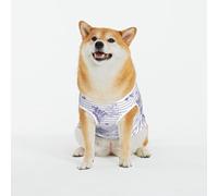 Kuilepa Stripes and Sprigs of Lavender Print Dog Sweater Pullover Cold Weather Vest for Dogs Dog Sweatshirt Dog Jacket for Indoor and Outdoor Use