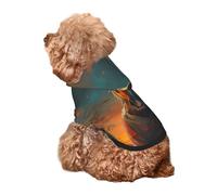 Kuilepa Sunset Prairie Meditating Horse Print Dog Hoodie Security Dog Sweater Dog Clothes Dog Hoodie Sweatshirt for Small Medium Large Dogs (Xs-XXL)