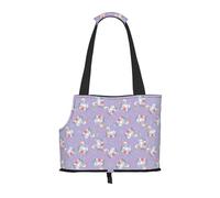 Kuilepa Swan with Stars Print Dog Carrier for Small Dogs,Soft Sided Pet Carrier Bag with Pockets,Portable Medium Dog Puppy Large Cat Travel Handbag Tote for Hiking Traveling Outdoor