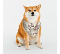 Kuilepa Two Cowboys Riding Horses in The Desert Print Dog Bandana Birthday Gift Washable Bandana Scarf for Small to Large Dog Puppy Cat-Medium