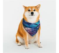 Kuilepa Underwater Turtle Dolphin Octopus Print Dog Bandana Birthday Gift Washable Bandana Scarf for Small to Large Dog Puppy Cat-Medium